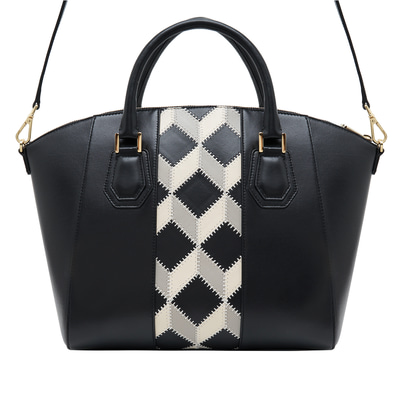 Algebra Kadın Patchwork Deri Omuz Askılı Çanta