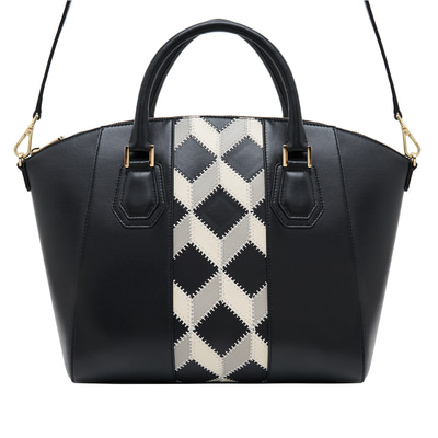 Algebra Kadın Patchwork Deri Omuz Askılı Çanta