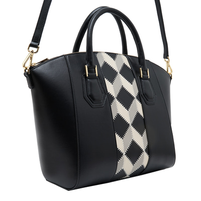 Algebra Kadın Patchwork Deri Omuz Askılı Çanta