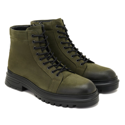 Alger Yeşil Erkek Nubuk Deri Bot