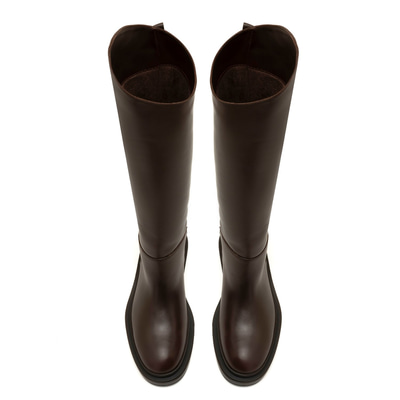 Alice Kahve Kadın Deri Çizme