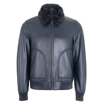 Alijha Gri Erkek Deri Mont