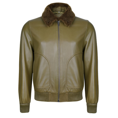 Alijha Haki Erkek Deri Mont