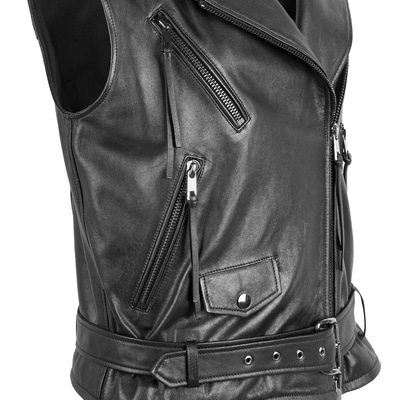 Alikae Siyah Kadın Deri Yelek