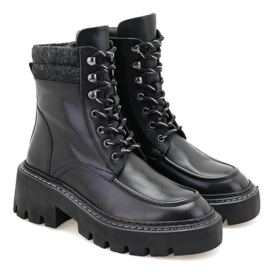 Alona Siyah Kadın Deri Bot