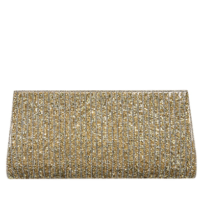 Altın Stengel Zincir Detaylı Kadın Gece Çantası