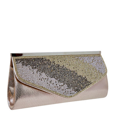 Altın Trunk Zincir Detaylı Kadın Gece Çantası