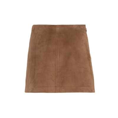 Alvira Açık Kahve Kadın Süet Etek