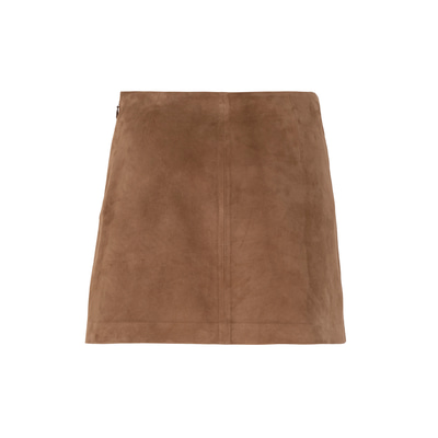 Alvira Açık Kahve Kadın Süet Etek