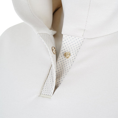 Amari Bej Kadın Deri Detaylı Kapüşonlu Sweatshirt