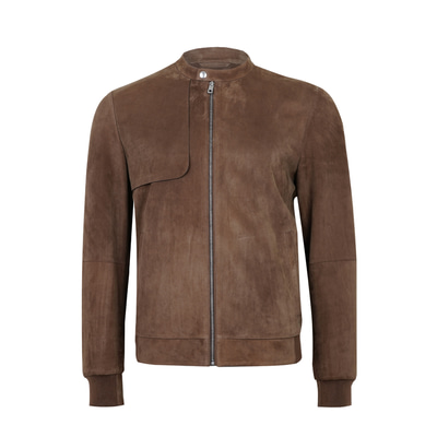 Ambrosi Kahve Erkek Bomber Süet Deri Ceket