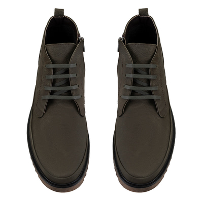 Amelas Yeşil Erkek Deri Bot