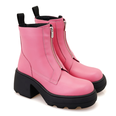 Amella Pembe Kadın Deri Bot