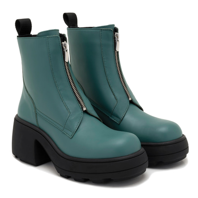 Amella Yeşil Kadın Deri Bot