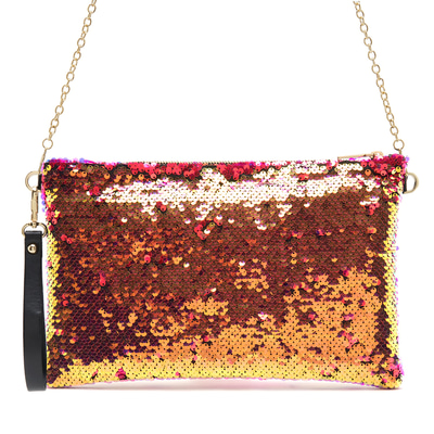 Anais Fuşya Kadın Payetli Portföy Çanta