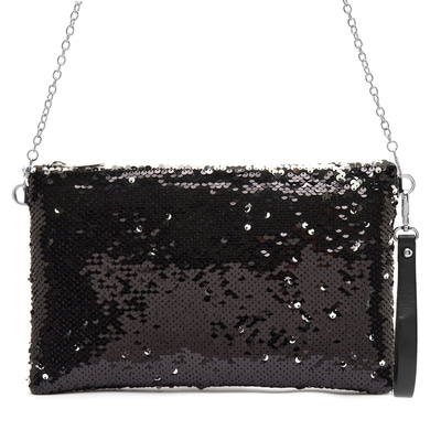 Anais Siyah Kadın Payetli Portföy Çanta