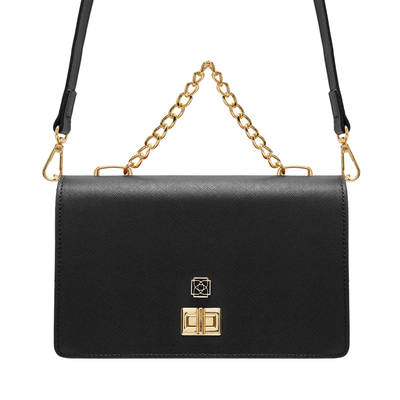 Anais Siyah Kadın Zincir Detaylı El Çantası
