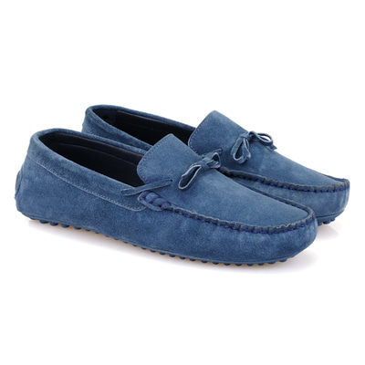 Ancil Mavi Erkek Süet Deri Loafer