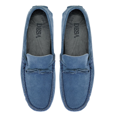 Ancil Mavi Erkek Süet Deri Loafer