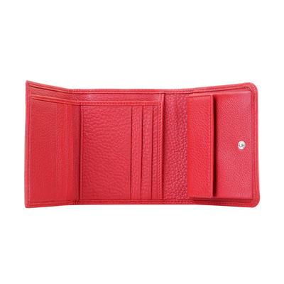 Andorra Kırmızı Kadın Deri Cüzdan
