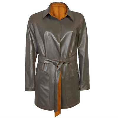 Andra Kadın Çift Taraflı Deri Pardösü