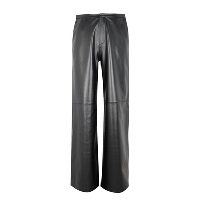 Angeni Siyah Kadın Deri Pantolon