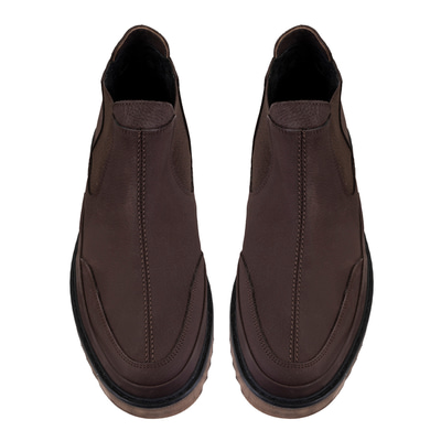 Aniana Kahve Erkek Deri Chelsea Bot