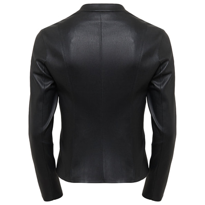 Anila Kadın Deri Streç Biker Mont