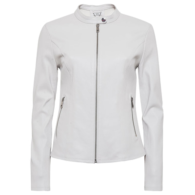 Anila Kadın Deri Streç Biker Mont