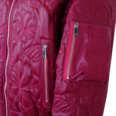 Anna Mor Kadın Çift Taraflı Deri Bomber Ceket 