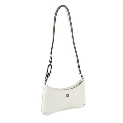 Annie Beyaz Kadın Deri Omuz Çantası