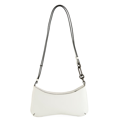 Annie Beyaz Kadın Deri Omuz Çantası
