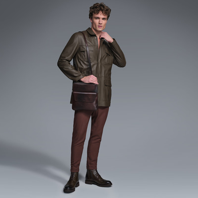 Anton Haki Erkek Deri Kaban