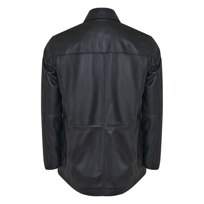 Anton Siyah Erkek Deri Kaban