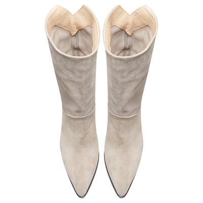 Aquarius Gri Kadın Süet Bot