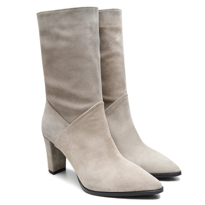 Aquarius Gri Kadın Süet Bot