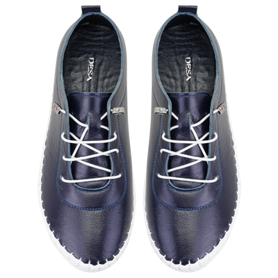 Arcene Lacivert Kadın Deri Günlük Ayakkabı