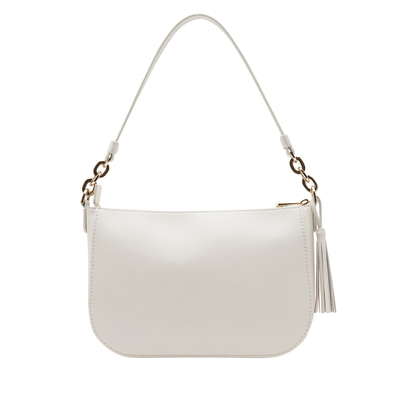 Ariana Beyaz Kadın Deri Omuz Çantası
