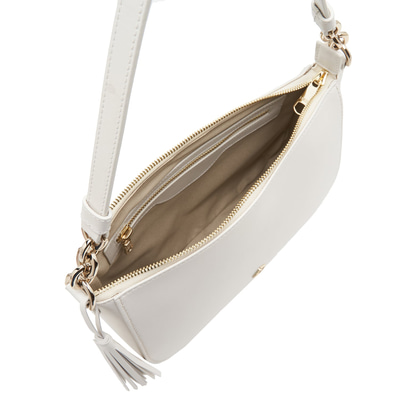 Ariana Beyaz Kadın Deri Omuz Çantası