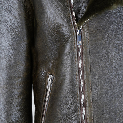 Ariance Yeşil Erkek Kürk Mont