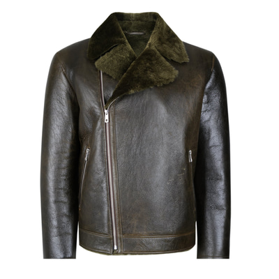 Ariance Yeşil Erkek Kürk Mont