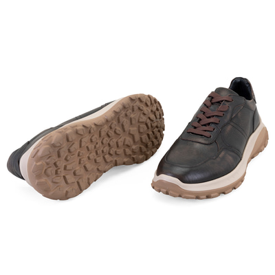 Arisa Kahve Erkek Bağcıklı Deri Spor Ayakkabı