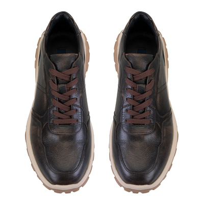 Arisa Kahve Erkek Bağcıklı Deri Spor Ayakkabı