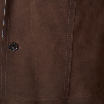 Arnie Kahve Erkek Süet Deri Ceket