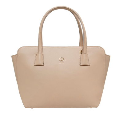 Audra Bej Kadın Deri El Çantası