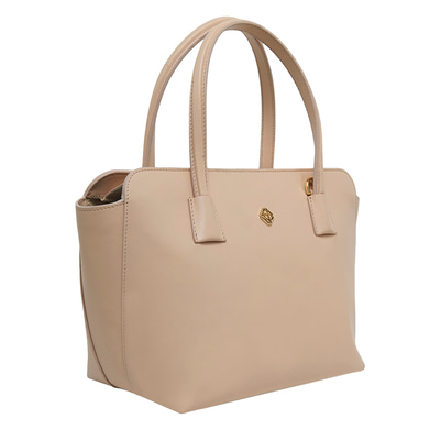 Audra Bej Kadın Deri El Çantası