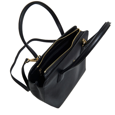 Audra Siyah Kadın Deri El Çantası