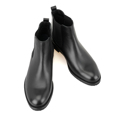 Aulia Siyah Erkek Lastikli Deri Chelsea Bot