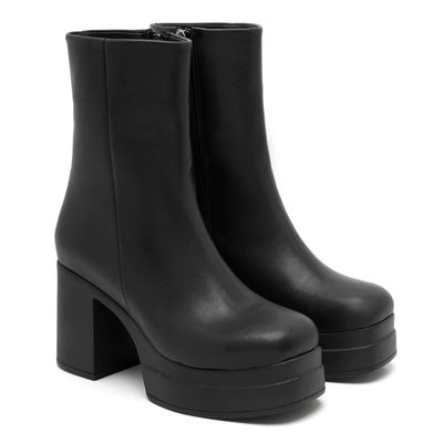 Aurel Siyah Kadin Platform Topuklu Bot