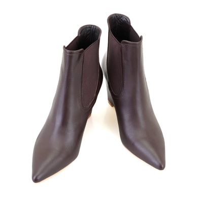 Azalea Kahve Kadın Lastikli Topuklu Deri Bot